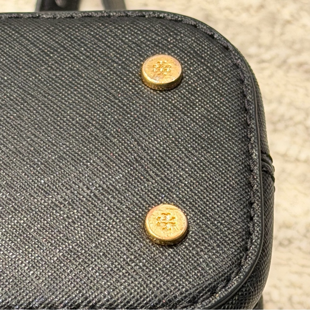 Tory Burch Black Crossbody Satchel Top handle Emerson Dome - Picture 4 of 11